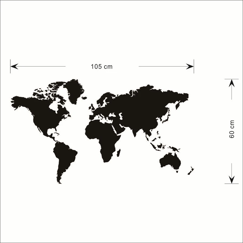 200x90 см, большая карта мира, настенные наклейки, домашний декор, для гостиной, офиса, сделай сам, виниловые Adesivo De Parede, виниловые наклейки, сделай сам, Mual Art