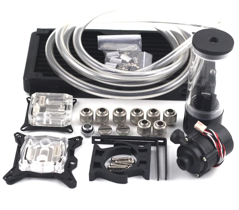 New Computer Water Cooling Radiator OD10mm 240p Auminum with 110 140