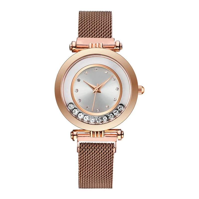 

Luxury Ladies Watch 2019 Women Watches Flowing Rhinestone Magnetic Female Quartz Wristwatch relogio feminino reloj mujer Clock
