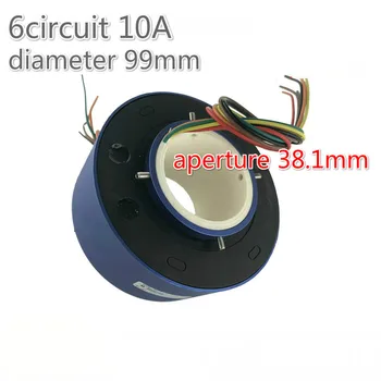 

Through-hole Conductive Sliding Ring With Aperture 38.1 Mm 6 circuit 12circuit 10a External Diameter 99 Mm Rotary Brush Collect