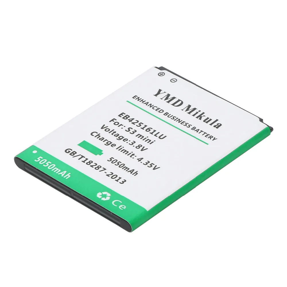 100% оригинал 5050 мАч EB425161LU литий ионный Батарея для samsung Galaxy ace 2 i8160 Trend Duos s7562 s3 mini