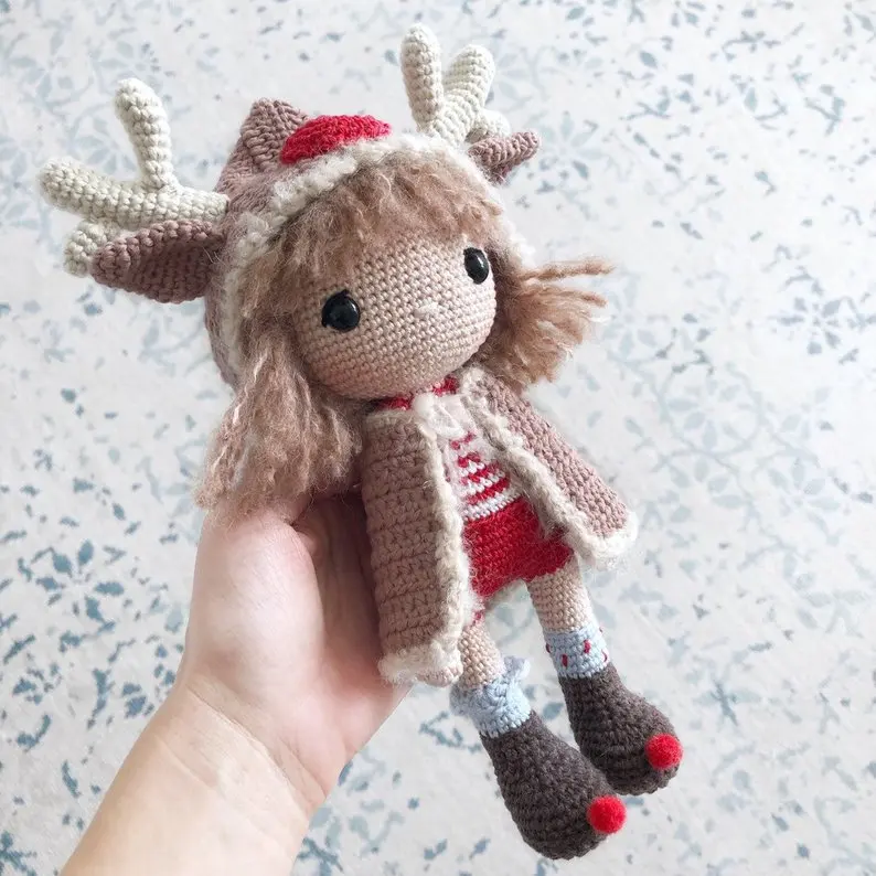 Крючком игрушки amigurumi погремушка ручной работы кукла Номер модели SY132