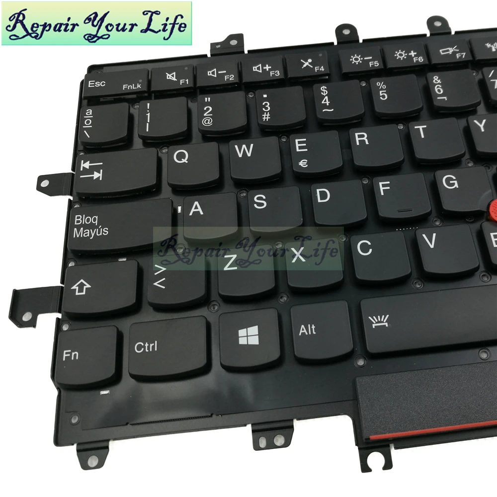 Reparação de Teclado de Laptop para Lenovo para Thinkpad Carbono x1 Gen 4ª e 2022 sp com Retroiluminação e Ponto Vermelho Teclado de substituição - Imagem 3
