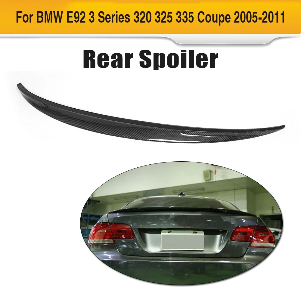 P style ألياف الكربون أجنحة جذع الحذاء الشفاه المفسد لسيارات bmw e92 المفسد 3 سلسلة 325 328 335 كوبيه 2005-2011