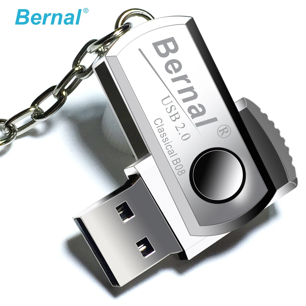 Bernal мини-накопитель из нержавеющей стали 32 ГБ 64 ГБ флеш-накопитель высокоскоростной usb флеш-накопитель 2,0 флэш-диск 16 Гб USB флеш-накопитель
