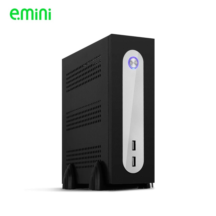 Torre com Fonte de Alimentação Portas com Sgcc Realan Prata Mini Desktop 6 0.5mm Computador Torre Case g3 Itx
