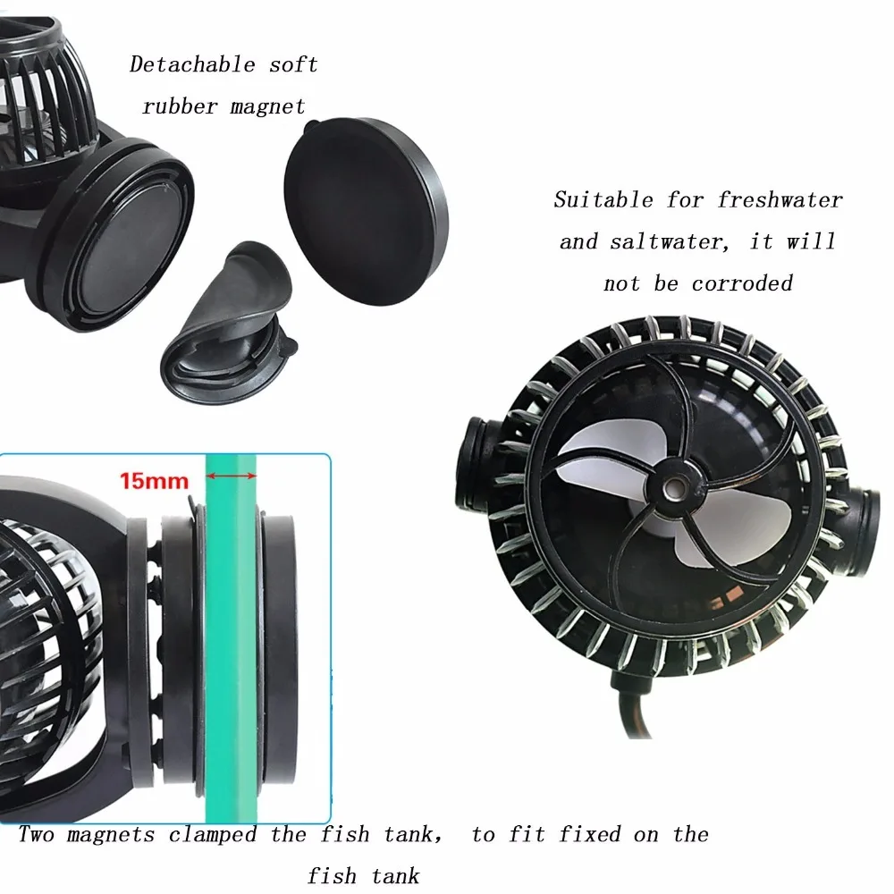 Jebao/Jecod 110~ 240V RW4 RW8 RW15 RW20 RW-4 RW-8 RW-15 RW-20 SW2 SW4 SW8 SW15 Коралл цилиндр насоса. Морской аквариум волна сделать