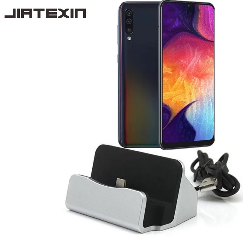 

JIATEXIN For Samsung Galaxy A50 Desktop Data Sync Type-C USB Cable Dock Station For Samsung Galaxy A30 Type C Adapter