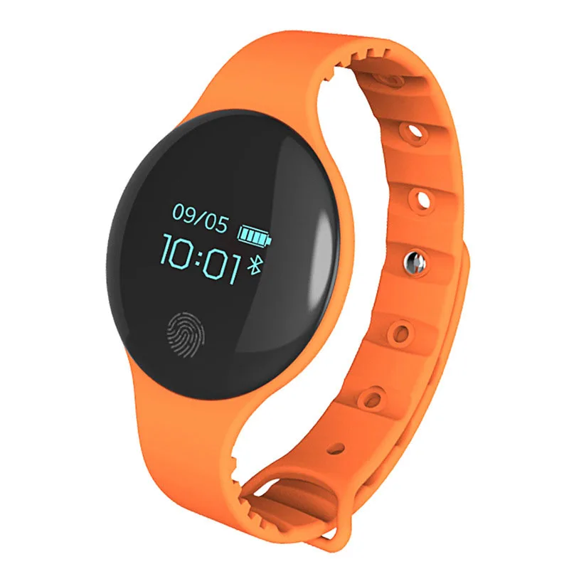 Высококачественные водонепроницаемые Смарт-часы для взрослых, Bluetooth, Вибрационный будильник, счетчик шагов, шагомеры, одежда для фитнеса, инструменты - Цвет: Оранжевый