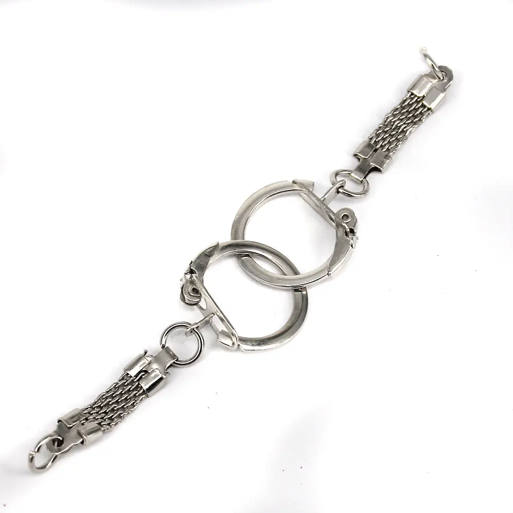 Phenovo Pack of 20 Metal Blank Split Keyrings Keychain Clasp With Chains DIY Crafts Jewelry Findings 