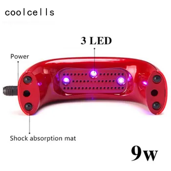 

Portable Mini 9W LED Rainbow Ultraviolet UV lights Portable Lamp Machine