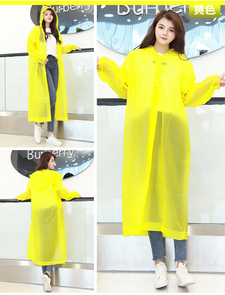 

Thicken EVA Raincoat Poncho Travel Camping Must Rain Coat Emergency Waterproof adult Outdoor Women Men Raincoat