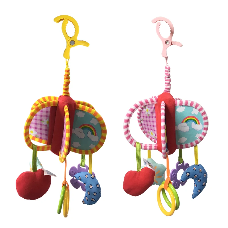 2018 hot sale new baby rattle Kids Pull Ring Bed Stroller Hanging Plush