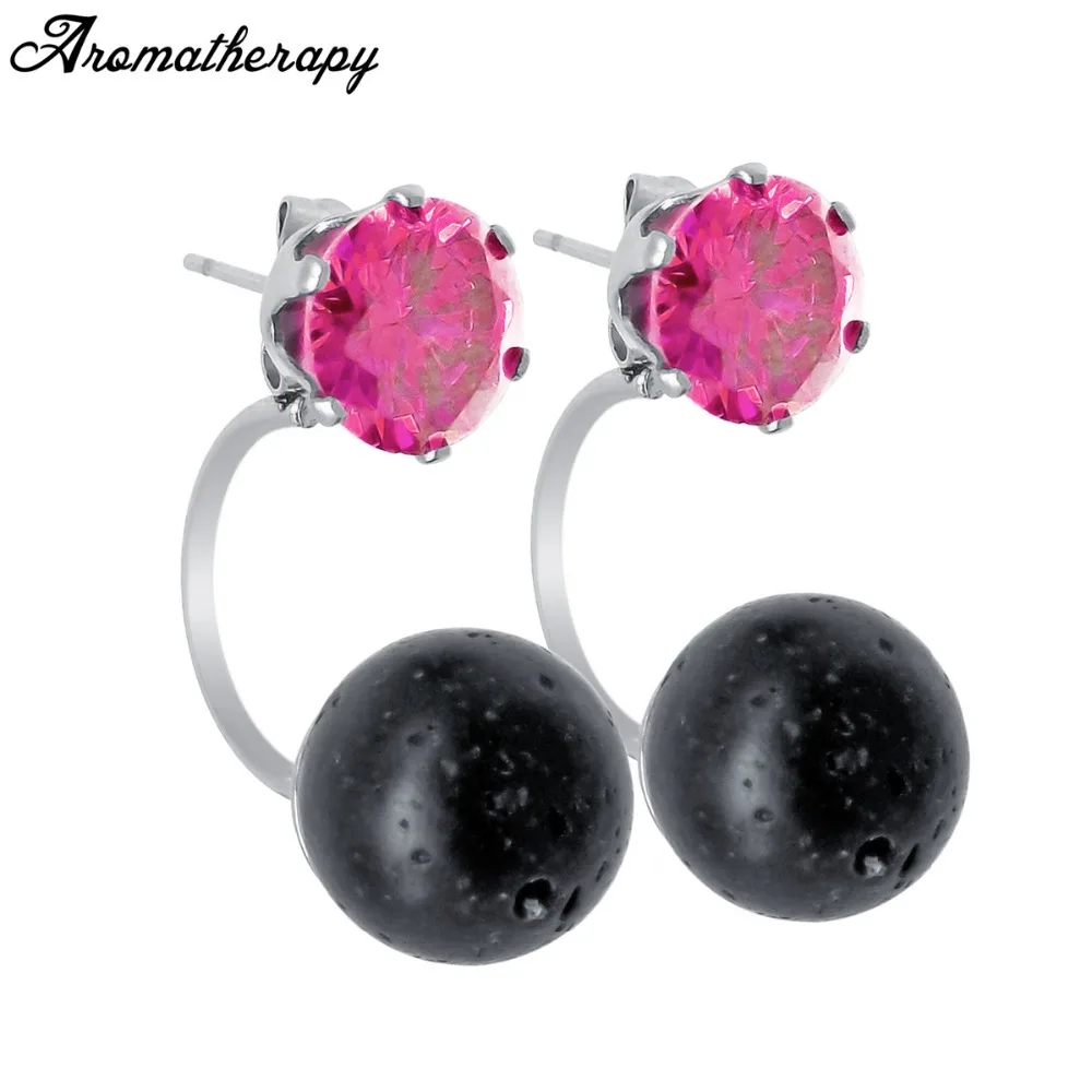 ZP-SS010-6 Lava Diffuser Earrings
