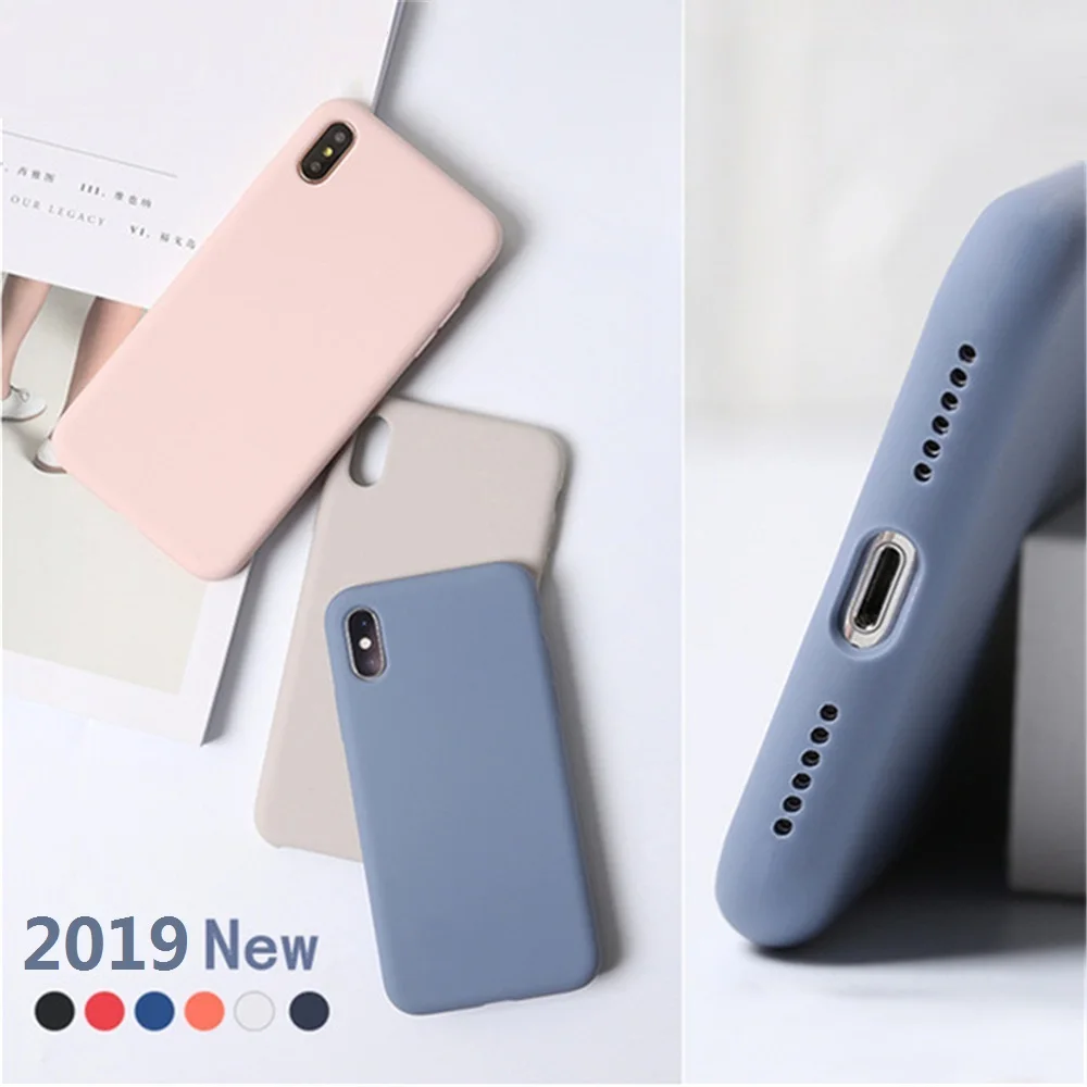 

Have logo Original Phone Cases For iPhone 7 8 Plus 6 6s Plus Liquid Silicone Fundas Case For iPhone XS Max XR X(10) Cover EEMIA