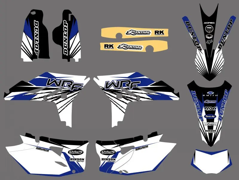 

0503 NEW STYLE TEAM GRAPHICS BACKGROUNDS DECALS Sticker For Yamaha WR450F WRF450 2012 2013 2014 WR 450F WRF 450