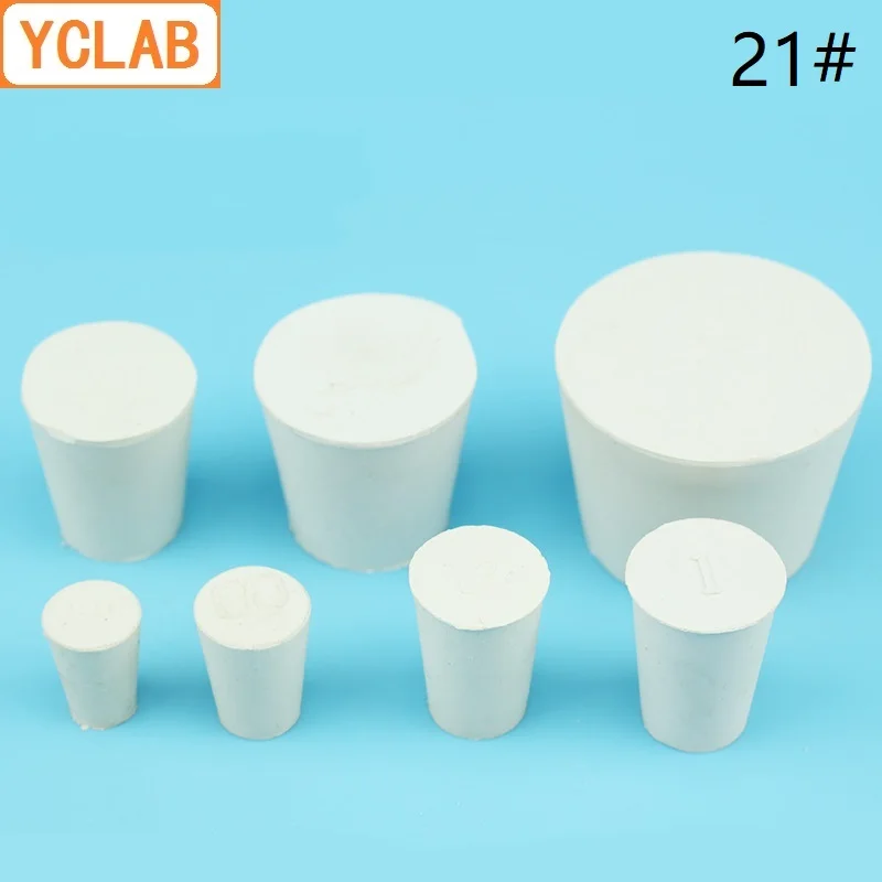 Buy YCLAB 21 Rubber Stopper White for Glass Flask