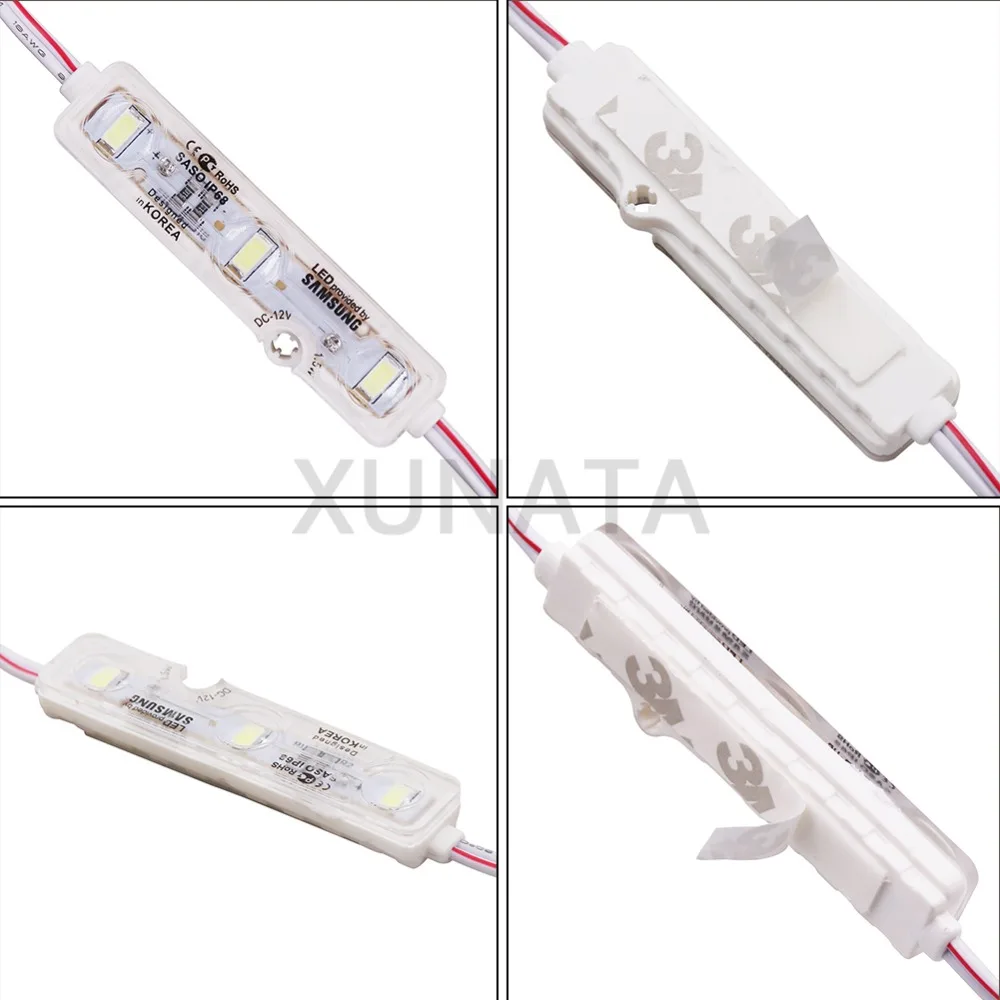 Чип SMD 5630 3 светодиодный модуль освещения 12 в постоянного тока IP68