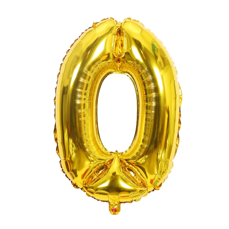 32 дюйма 0-9 Большие Гелиевые цифровые воздушные шары из фольги серебристого, золотого, розового цвета, детские игрушки для вечеринки на день рождения, детские игрушки с мультяшными шапками