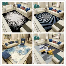 Модные Nordic ковры с абстрактными рисунками для Гостиная Спальня коврики Кофе Таблица против скольжения напольный коврики современный салон Decoar tapetes