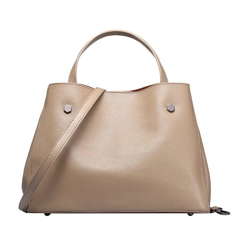 

Fashion Women Cow Split Leather Causual Women Handbag Large Shoulder Bags Elegant Ladies Tote Diagonal Composite Bag