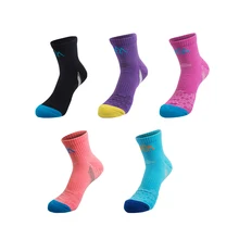 Унисекс полу-толстые быстросохнущие носки противоскользящие влагу Спорт на открытом воздухе Пеший Туризм Кемпинг Велоспорт Носки Running Носки Thermo Носки 10 видов цветов