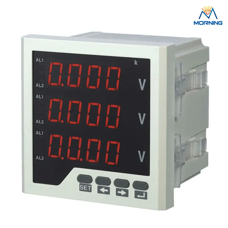 

3AV33 voltage meter panel size 96*96mm factory price programmable AC three phase LED digital display voltmeter