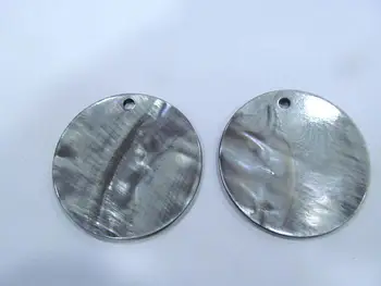 

6pcs 40mm Rainbow black shell Rectangle White Shell Loose Gemstone, Calibrated Cabochons, Ablong coin oval teardrop shell pendan