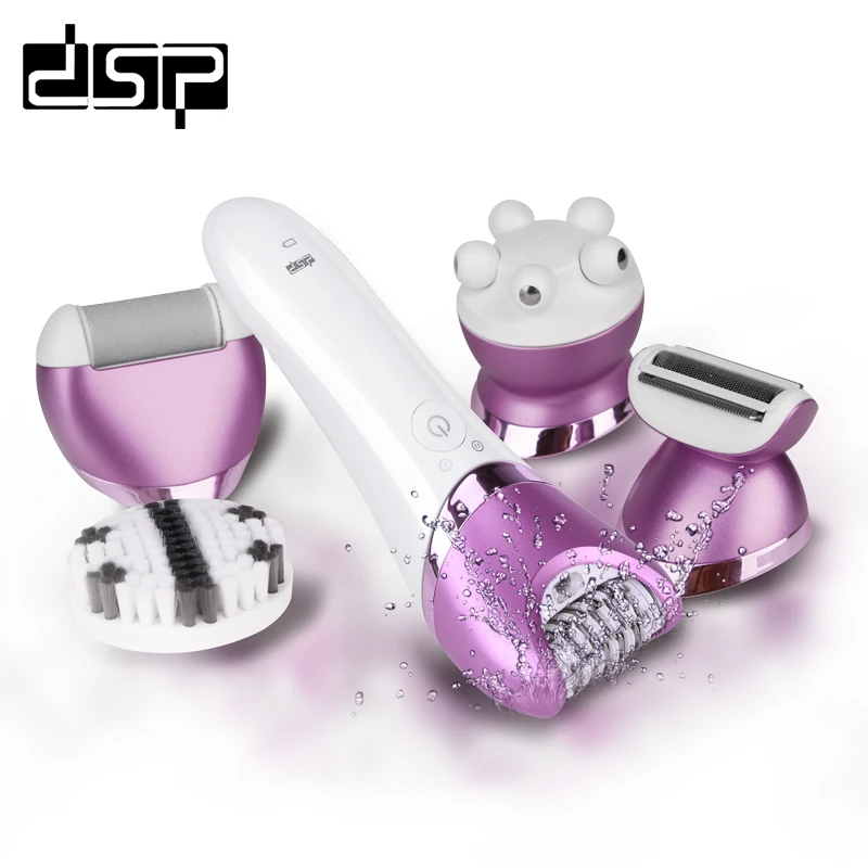 

DSP 6 in 1 Skin care body suit EXFOLIATING limbs FACIAL SHAVING Hair Removal eyebrows 220-240V 5W Personal Care Woman Beauty