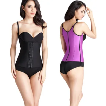 

Abdomen fat burning adjustable small strap steel rubber corset latex corset