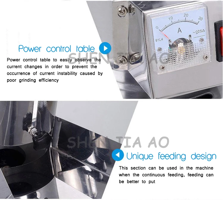 Из нержавеющей стали, Электрический потока мельница YF3-1 ультра-тонкой непрерывной подачи мясорубки китайский лекарственные материалы