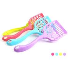 Artykuły dla zwierząt pies Puppy Cat Kitten plastikowe urządzenia do oczyszczania Scoop kupa łopata taca na produkty dla zwierząt domowych(China)