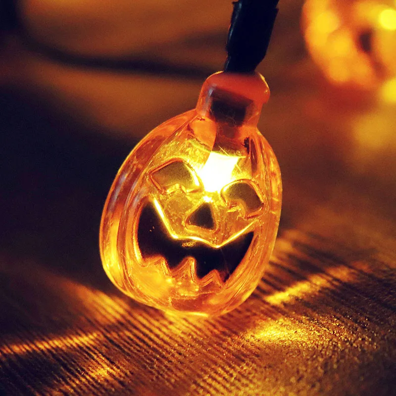 Solar String Lights, 30 LEDs Pumpkin Waterproof Outdoor Halloween String Lights  (6)