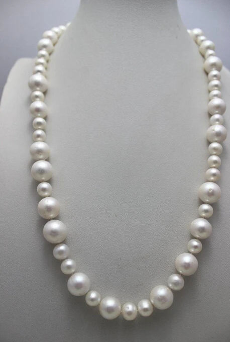 

FREE SHUPPING>>>@@> N2097 round white freshwater pearl necklace