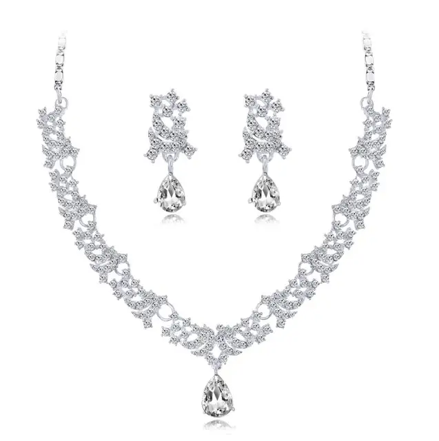 High Quality Exquisite Bridal Wedding Party Jewelry Sets Crystal ...