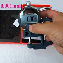 Цифровой дисплей толщиномер тестер измеритель толщины 0-10 мм Точность микрометра 0,001 мм