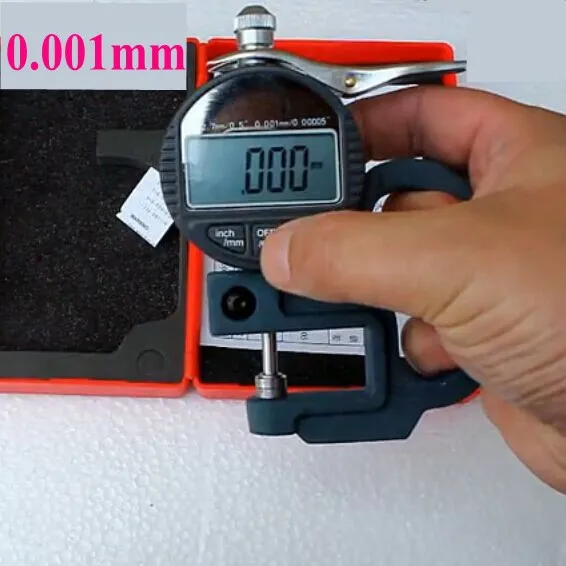

Digital display Thickness gauge Thickness tester Thickness measuring instrument 0-10mm Micrometer Accuracy 0.001mm