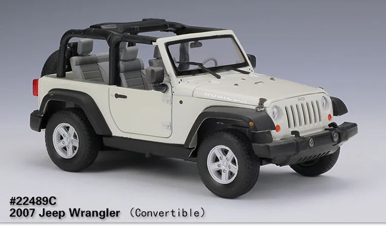 WELLY 1/24 весы США 2007 Jeep Wrangler SUV литая модель металлическая модель автомобиля игрушка для подарка/коллекции/украшения/детей