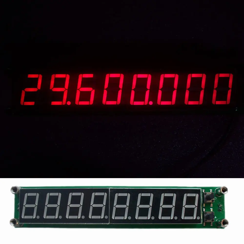 Частотный счетчик 0 1 60 МГц 20 ~ 2 4 ГГц RF Аналоговый тестер красный 8 светодиодный