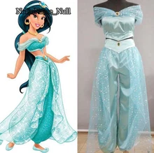 Dospívající ženy Dívka Děti Anime Aladdin Princezna Jasmine Cosplay kostýmní oblečení