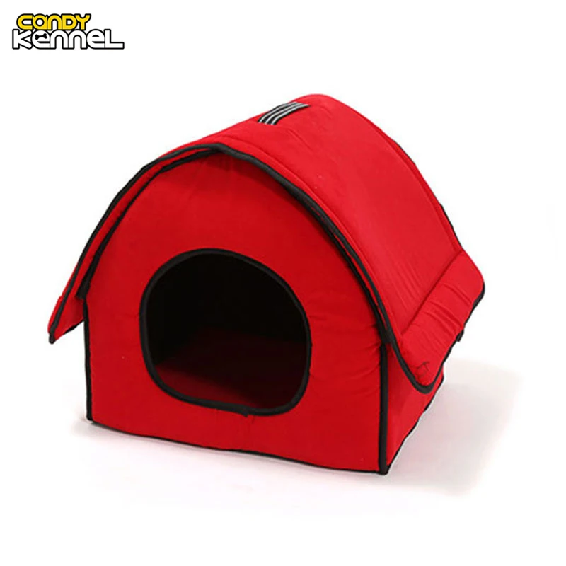 CANDY KENNEL Pet Bones Home Shape Pet House Dog Bed Nest Dog Kennel For