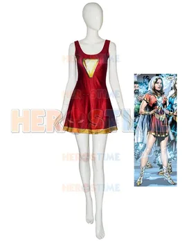 

Mary-Marvel Suit Shazam Family 3D Printing Spandex Halloween Cosplay Dress For Adult/ Kids/Custom Made