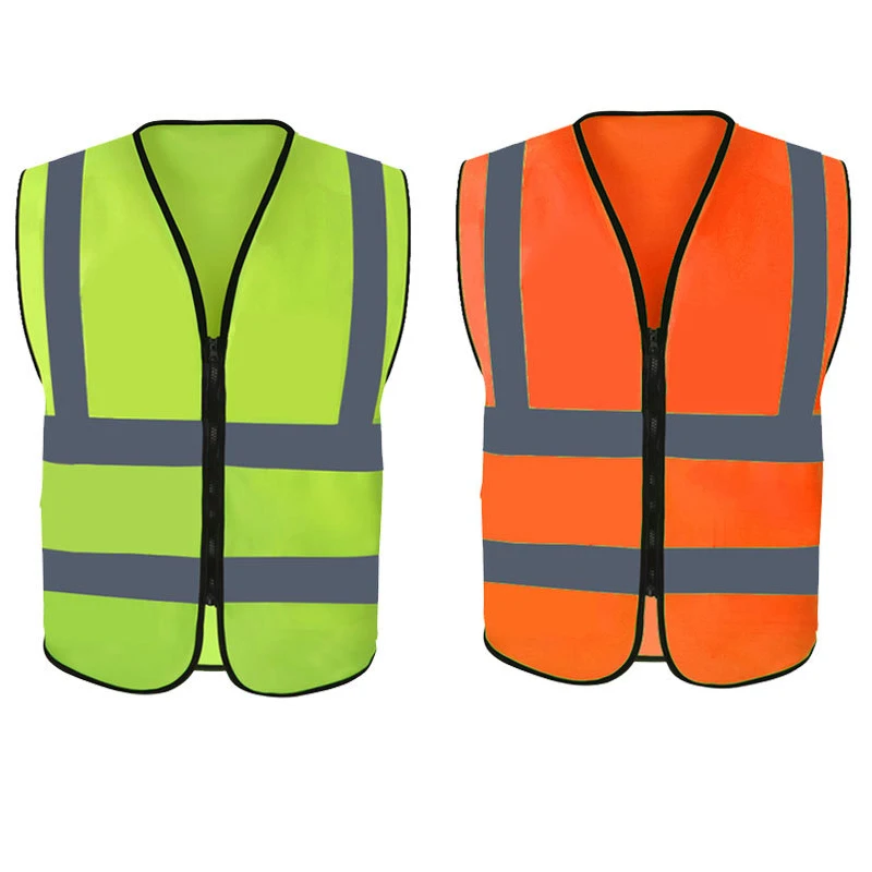 

Unisex Reflective Vest High Visibility Safety Clothing Multi Pockets Fluorescent Clothes Outdoor Working Running Cycling Sport