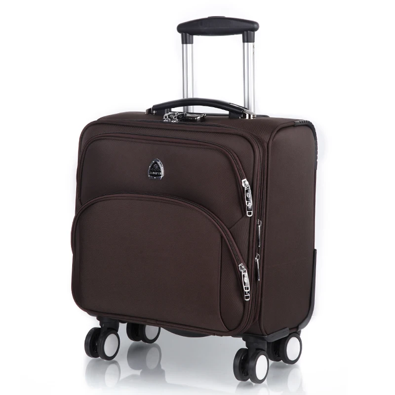 

Commercial universal wheels trolley luggage travel bag luggage male soft box oxford fabric 16 female luggage suitcase