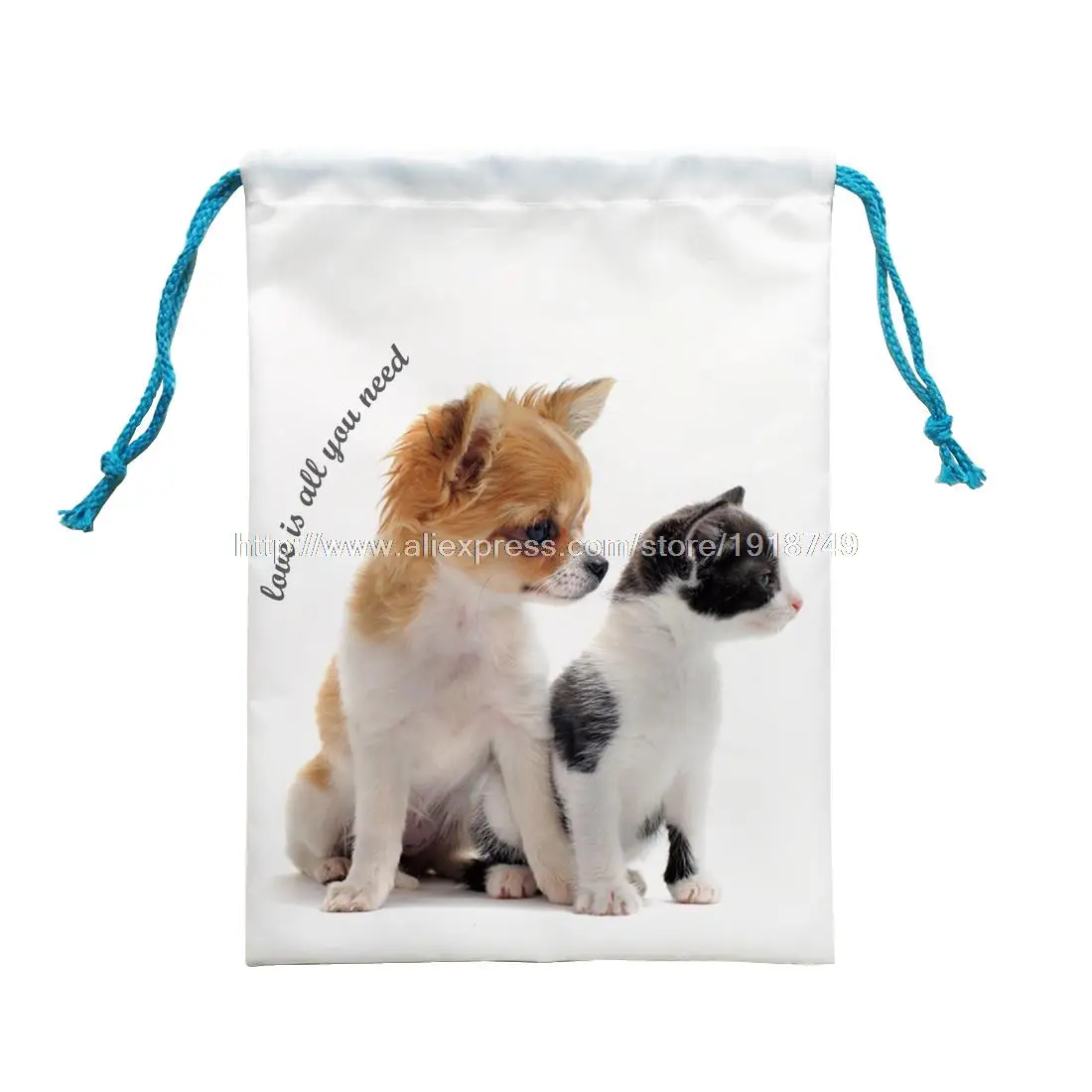 4 Pcs Mignon Chien Chihuahua Avec Chat Imprimé Animaux De
