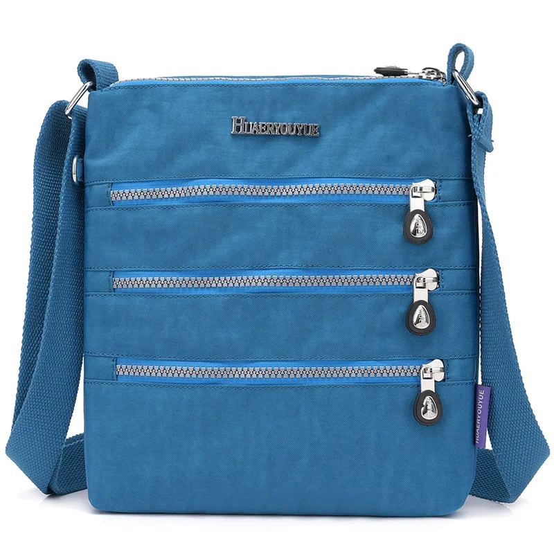 Новые женские сумки-мессенджеры для женщин, водонепроницаемые нейлоновые сумки, женские сумки через плечо, женские сумки через плечо - Цвет: sea blue