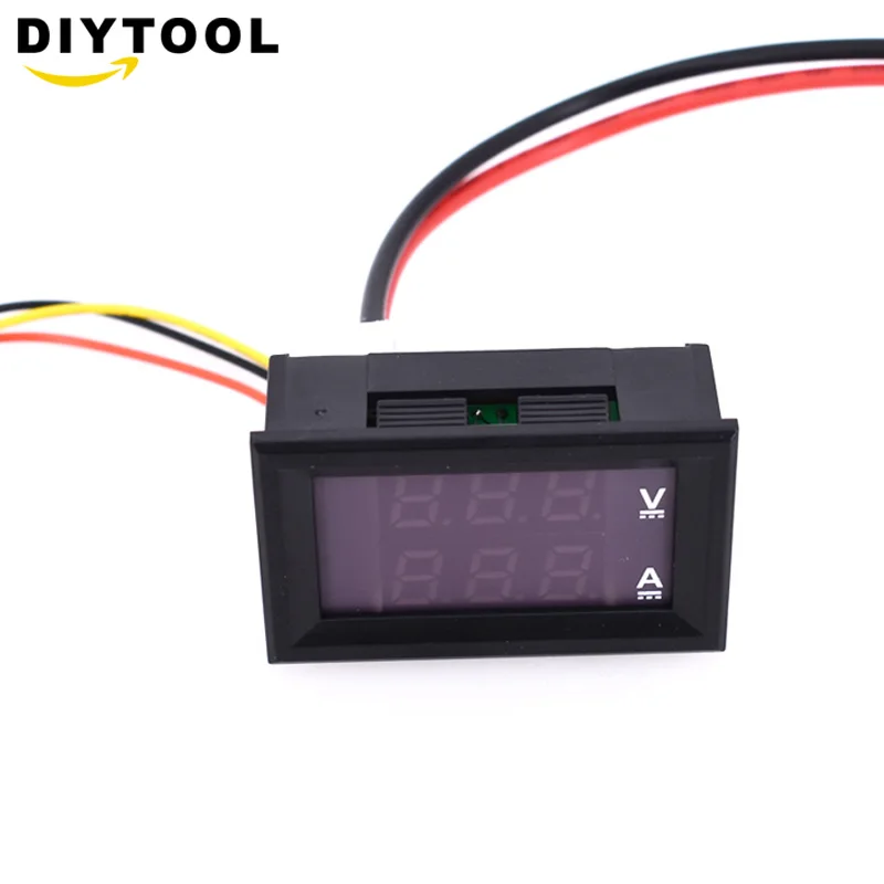 

DC 0-100V 5A Voltmeter Ammeter Red LED Dual Amp Volt Voltage Current Meter Gauge Tester Panel Digital LED Display