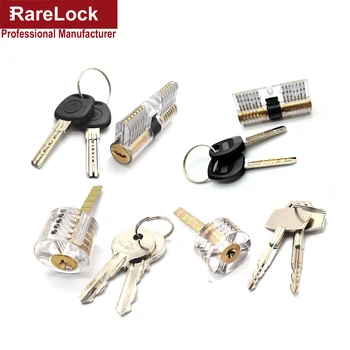 

4pcs Transparent Visible Cutaway Practice Padlock Door Lock Pick Training Skill For Locksmith Tools Rarelock a