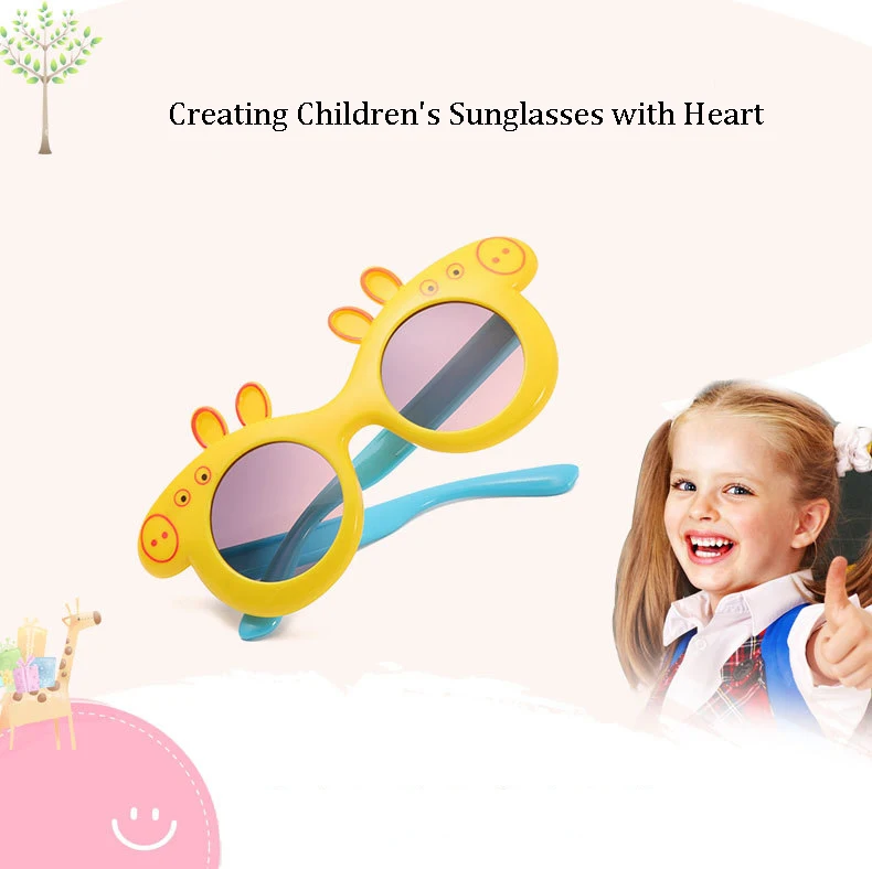 AOZE детские солнцезащитные очки для девочек очки для мальчиков брендовые кошачий глаз Детские линзы солнцезащитные очки милые стаканы детские оттенки очки UV400