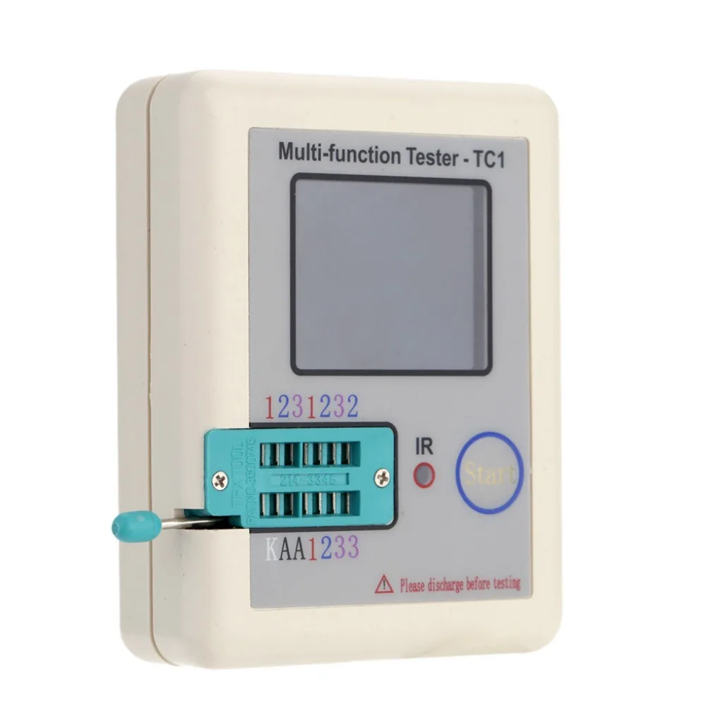 TFT Транзистор тестер измеритель емкости LCR ESR NPN PNP конденсатор проверки детектор usb зарядка LCR-TC1